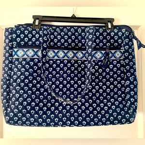 Vera Bradley Nantucket Navy briefcase style bag